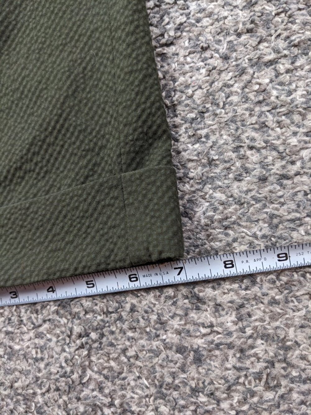 No Nationality NN07 Pants Seersucker Sebastian Green 33x31 Elastic Waist - Picture 10 of 11